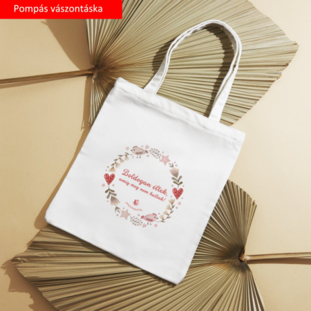 Pompás vászontáska - a mesés mindennapokért - Boldogan éltek